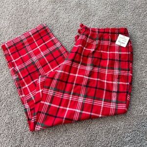 Sleep Chic Women’s or Men’s Plaid Christmas 
PJ’S  Bottoms Holiday

Size 2X
NWT